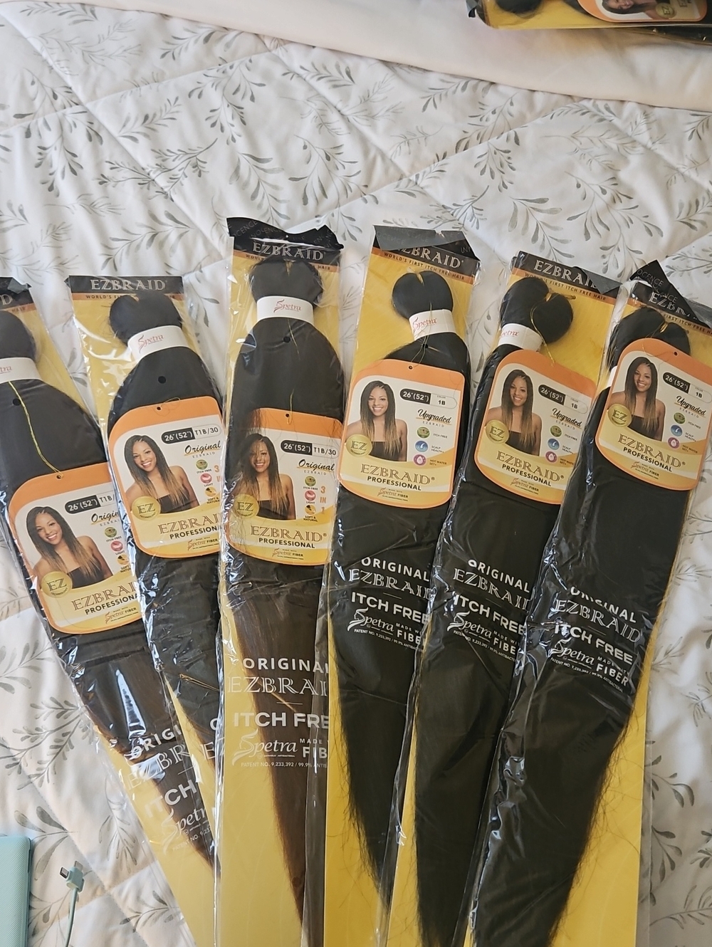 6 Pack EZBraid Professional Women’s Synthetic Hair Weave - 1B & 1B/30